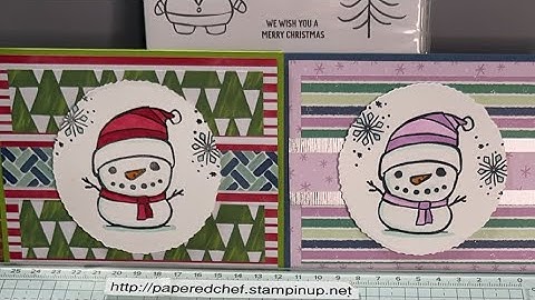 Festive Friends Snowman Card Tutorial - Stampin’ Up!