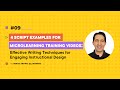 4 script examples for microlearning trainings effective writing techniques