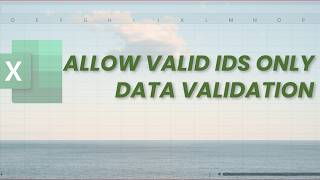 Excel Custom Formula Data Validation Tutorial | Restrict Invalid Employee Codes