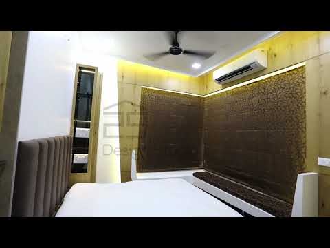 Bedroom Interior Design by Utilizing Maximum Space at Surat, India