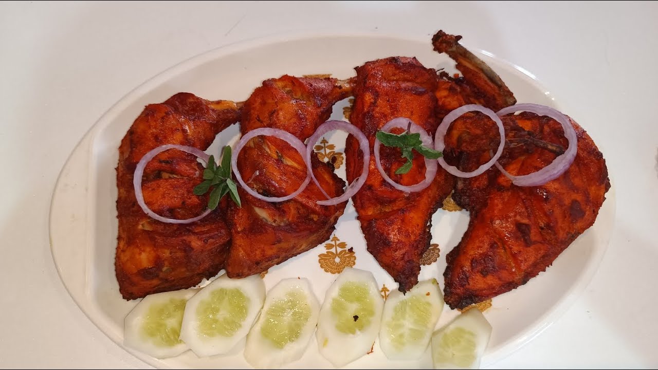 Chicken Tandoori at home, easy tandoori chicken, restaurant style chicken tandoori, #tandoori 
