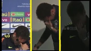 NEYMAR Explode in TEARS, and leave BRAZIL PRESS CONFERENCE !!!