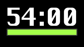 54 Minute Timer [ Progress Bar ] - 4K 60 FPS