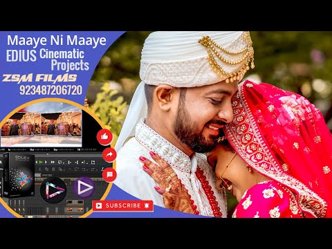 Fariha Pervez Maaye Ni Maaye EDIUS 8 9 X | EDIUS PROJECT 2022 |  WEEDING PROJECT | CINEMITIC PROJECT