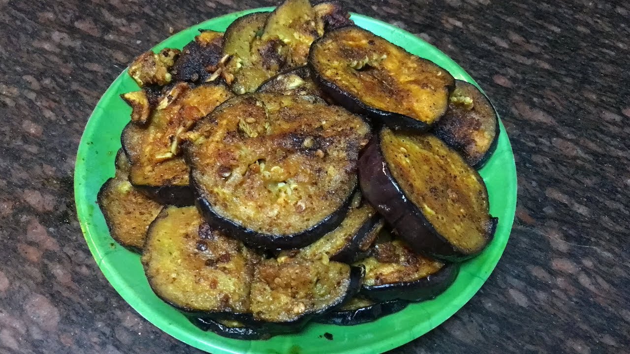 கத்தரிக்காய் ஃபிரைEggplant fryBrinjal fry in tamilKathirikai fry