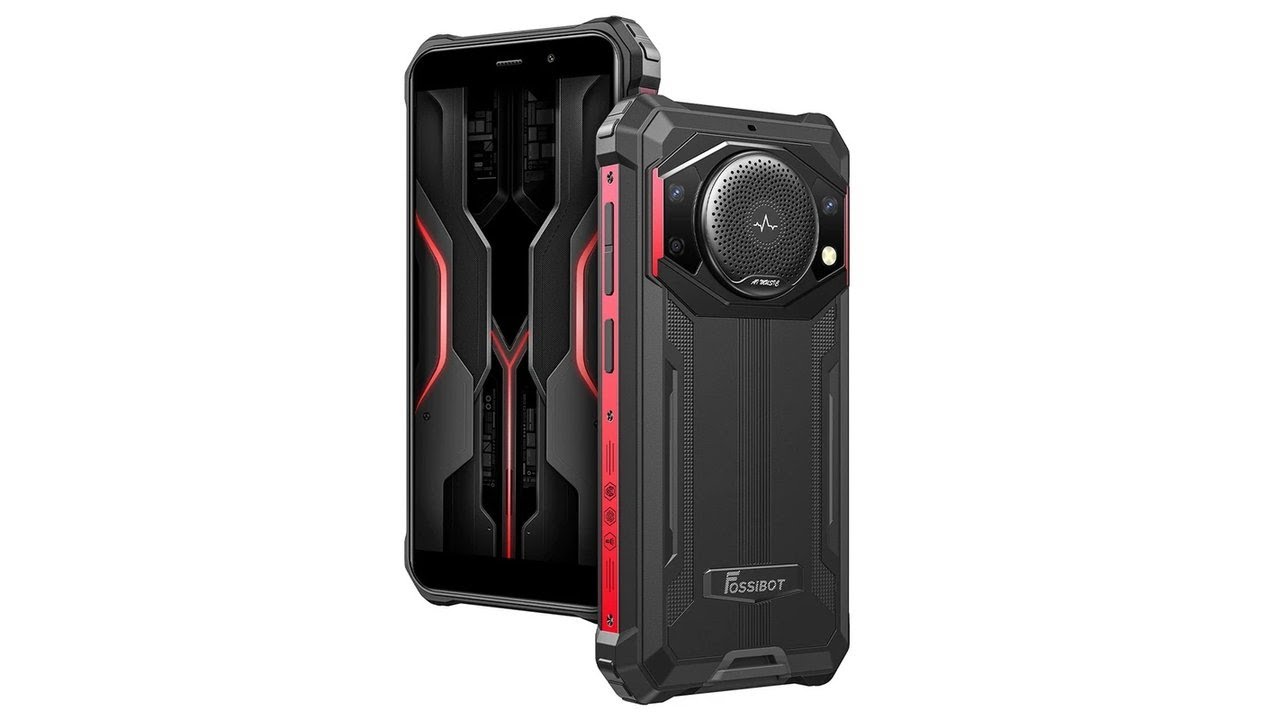 Smartphone Rugged FOSSiBOT F101P Android 13, 7GB RAM, 64GB ROM Espandibile, Batteria 10600mAh, Volume 123dB, Impermeabile IP68/IP69K