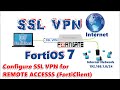 How to Configure SSL VPN on FortiGate FortiOS 7 - FortiGate Remote Access image