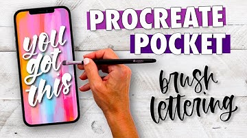 Procreate Pocket TUTORIAL: Use your iPhone for hand lettering!