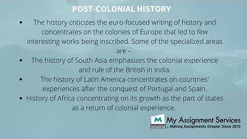 Know All About History Assignments Help