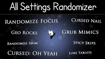 Hollow Knight Randomizer With Every Setting On