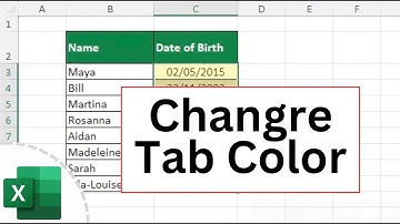 Excel: How to Change Tab Color for Worksheets in Excel, Add, Delete Rename Tabs