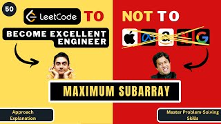 Maximum Subarray | Approach Explanation | Leetcode 53 | Progression90