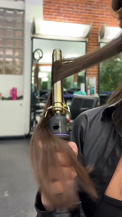 marcel iron ASMR #curling #hairstyle #hairasmr #cosmetology #hair #hairstyling #saloncurls