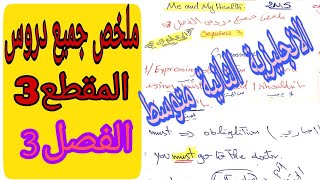 ملخص جميع دروس المقطع3 في الانجليزية للسنة الثانية متوسط 2MS مع Teacher Madi