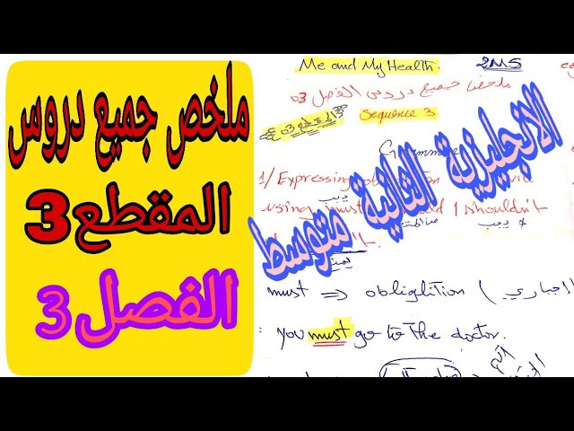 ملخصات +مراجعات + وضعيات الفصل3 ل2MS