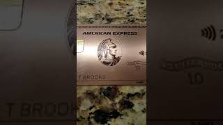 New Amex Rose D Metal Card Prg - First Look