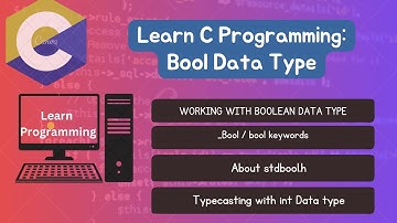 Lecture 12. C Programming || Bool Data Type