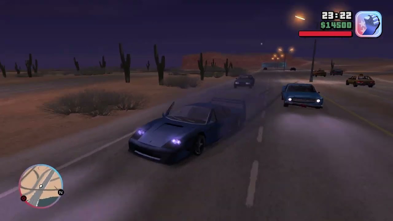 Claude and Danny Lamb drive home to San Fierro