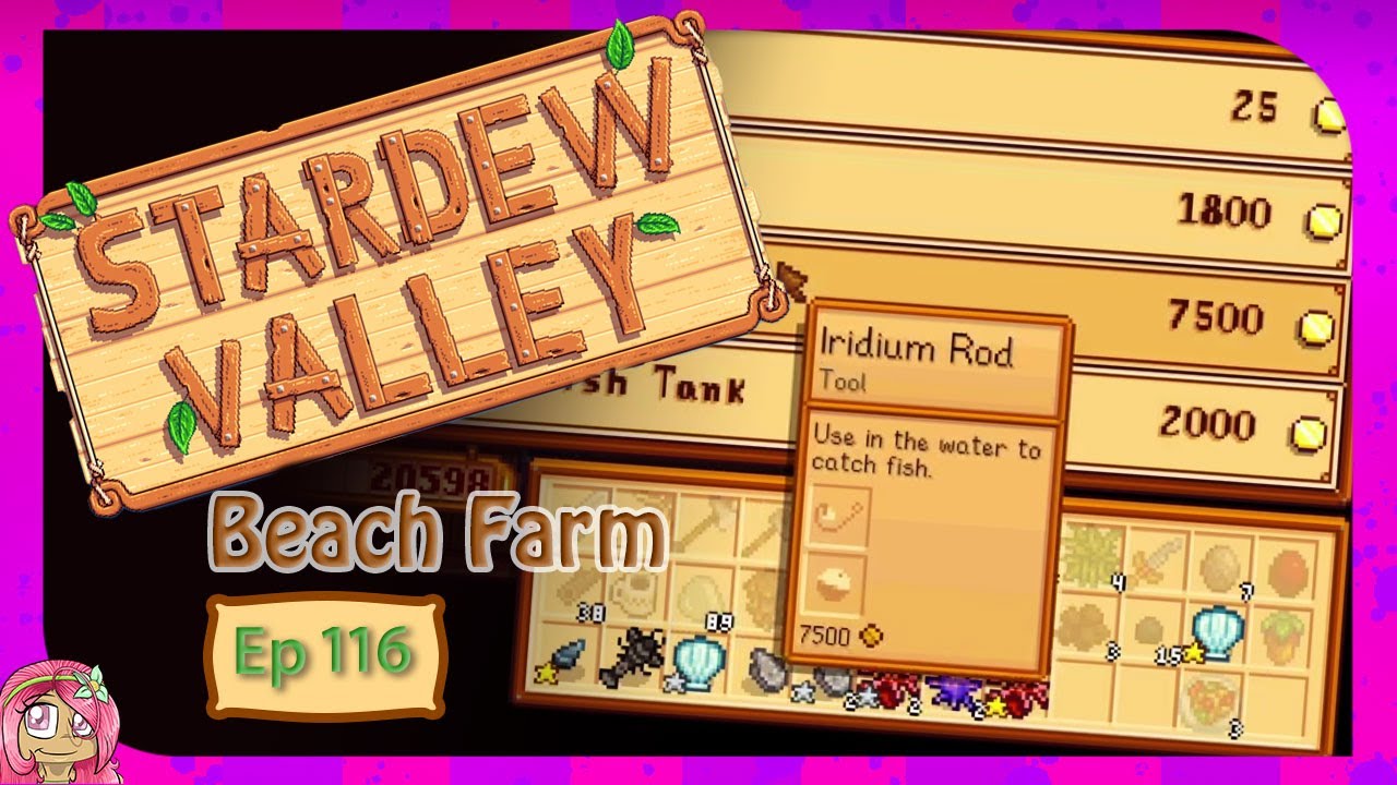 Iridium Fishing Rod & New Order Ep116 Stardew Valley Beach Farm
