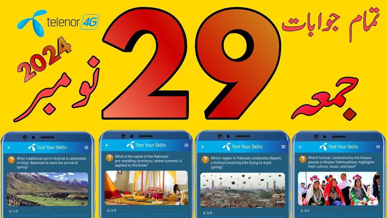 28 November 2024 | My Telenor Today Questions Answer | Telenor Questions Today | Telenor