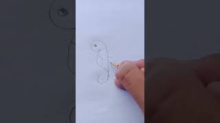 Seahorse easy drawing for beginners with pencil only#Like and Subscribe