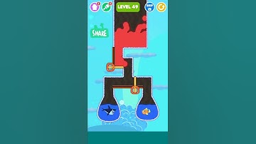 Save The Fish Gameplay Level 49 Shorts Solution and Answer