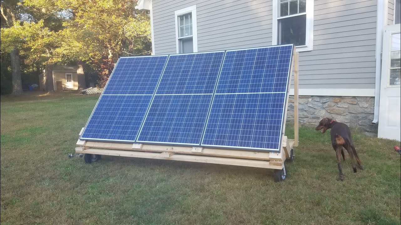 Simple DIY grid-tied solar panel system! - YouTube