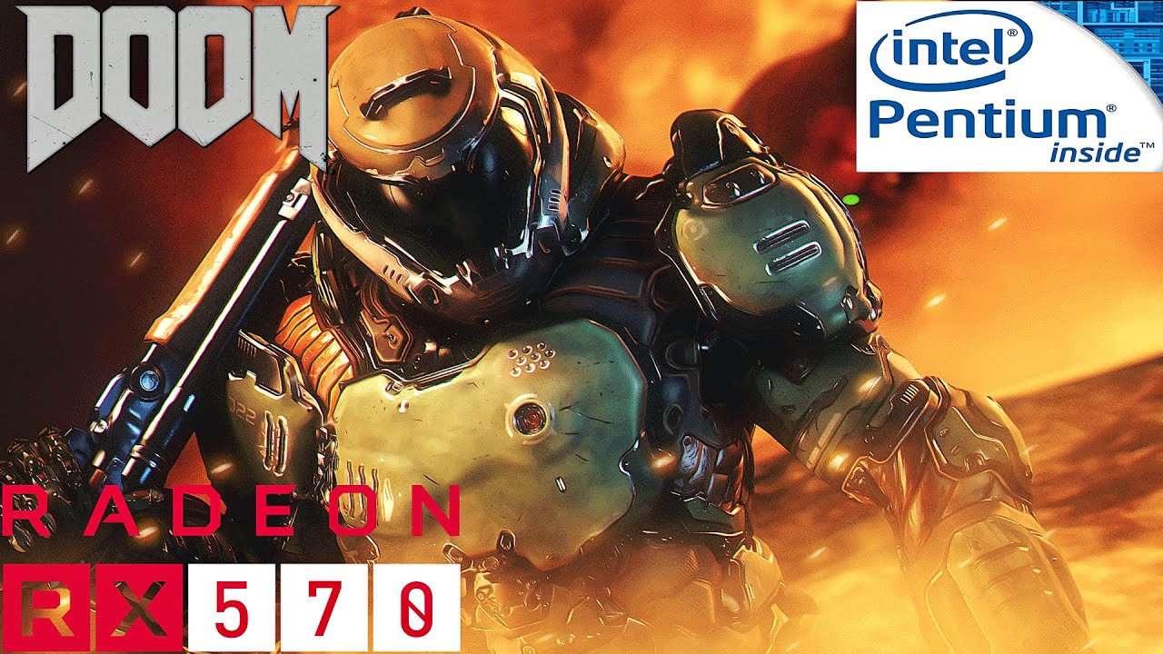 DOOM 2016 on RX 570 4GB G4560 8GB RAM - Max Settings