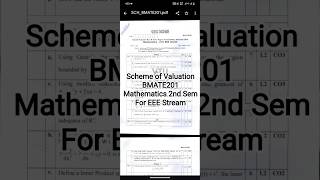 Scheme of Valuation (June/July 2025 Examination) BMATE201.