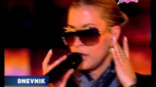 Anastacia on Serbian News - Rehearsal for Operacia Triunf