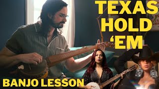 Texas Hold 'Em // Rhiannon Giddens Banjo Lesson and Banjo History