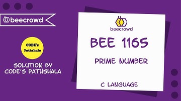 beecrowd Problem 1165 - Prime Number solution( Bangla ) | C language