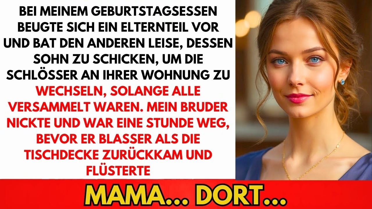 „Geh und tausch ihre Schlösser aus“, flüsterte meine Mutter meinem Bruder zu – an meinem eigenen dreißigsten Geburtstag, während ich in den Kuchen schnitt, für den ich bezahlt hatte. Er kam eine...