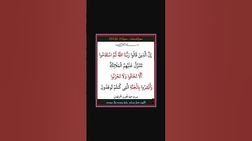 سورة فصلت - سورة 41 - اية 30