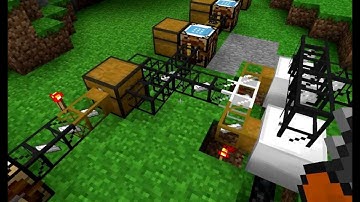 Minecraft EE+BC+IC2 fully automated diamond factory