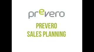 Prevero Sales Planning Demo