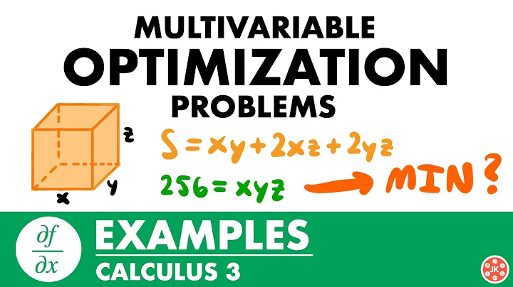 Multivariable Optimization Problems Examples | Calculus 3 - JK Math