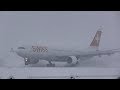 Snowfall Landings | Zurich Airport ZRH | Airbus A340, Boeing 777 & More!