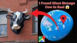 I Found Giant Strange Cow In Real On Google Earth Old Maps 😱#googlemaps #googleearth #viralvideo 