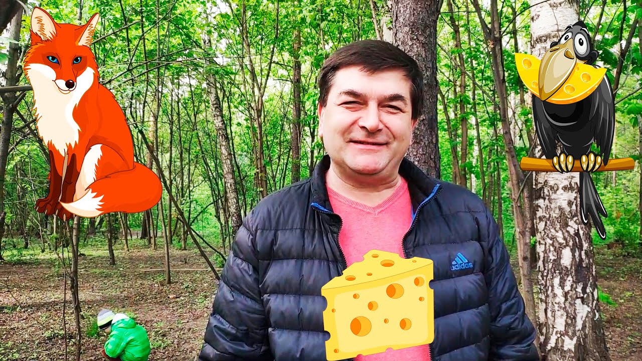 Анекдот про Басню Крылова Ворона и Лиса. Анекдот Смешной - YouTube