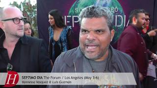 Vannessa Vasquez and Luis Guzmán at Cirque du Soleils SEP7IMO DIA Show Premiere