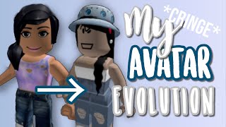 MY ROBLOX AVATAR EVOLUTION *cringe*