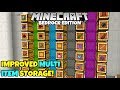 Minecraft Bedrock: Improved Multi-Item Storage System Tutorial! MCPE Xbox PC