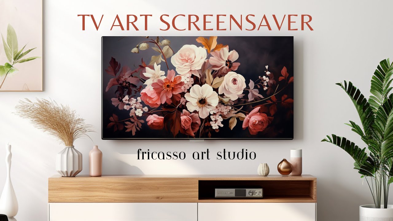 Floral paintings | FRAME TV SCREENSAVER | wall art | no sound | home ...