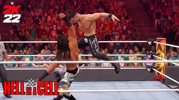 WWE 2K22- Theory vs. Mustafa Ali - United States Title Match -Hell in a Cell