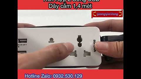 Ổ Cắm Điện Tích Hợp 2 Cổng USB Thông Minh Tự Cân Bằng Điện SOPOKA