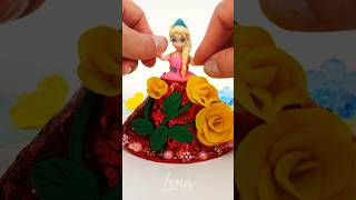 Sparkle Clay Outfit with Flowers for Disney Princess Frozen Elsa