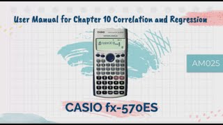 CALCULATOR USER MANUAL (CASIO FX-570ES)