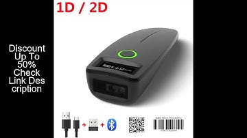 Mini Barcode Scanner USB Wired/Bluetooth/ 2.4G Wireless 1D 2D Scanner QR PDF417 EAN13 Data Matrix Ba