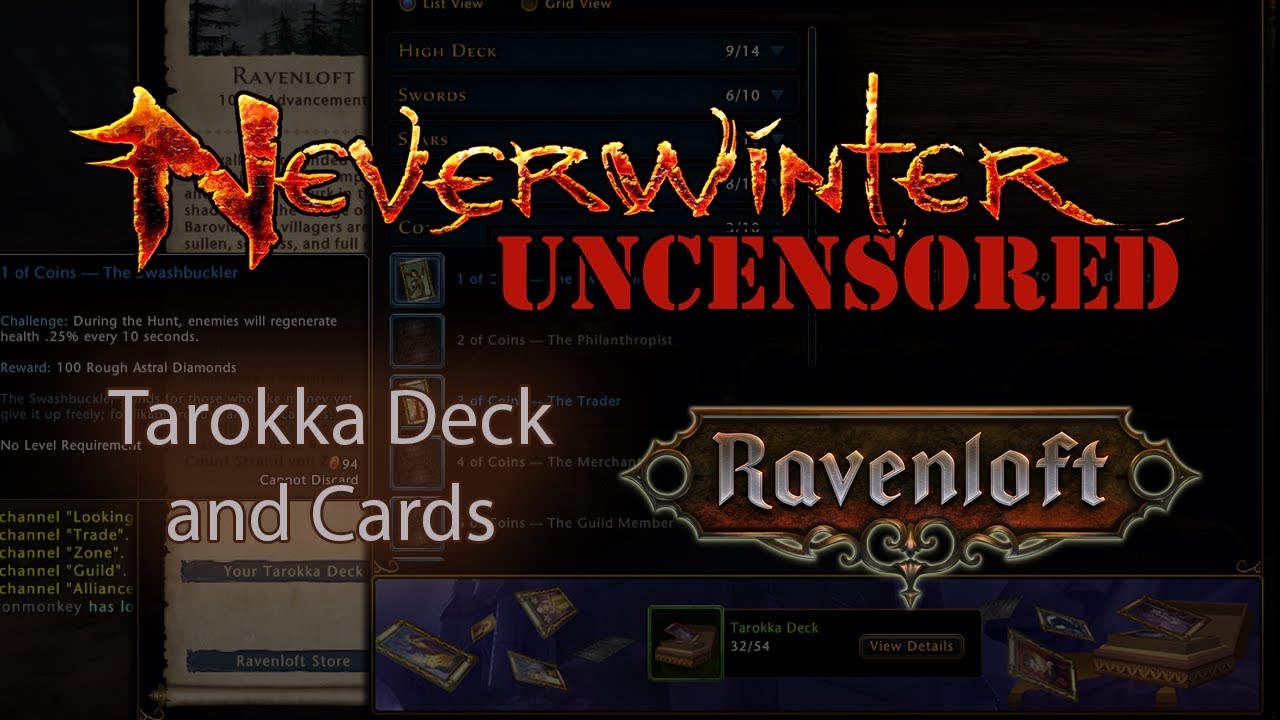 Neverwinter Module 14 Ravenloft Tarokka Deck & Cards Preview